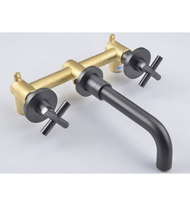 Vòi Chậu Lavabo Âm Tường Màu Ghi Xám Miken MKV-600002GR