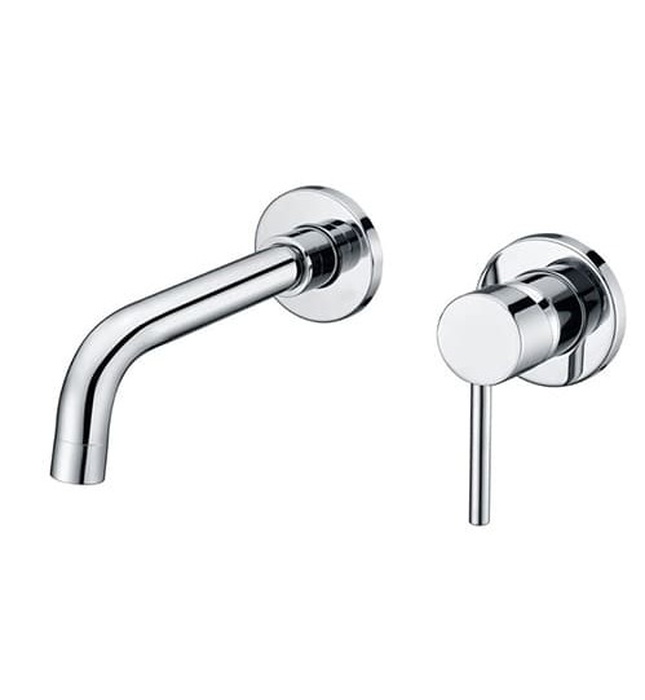 Vòi Chậu Lavabo Âm Tường Màu Chrome Miken MKV-600003