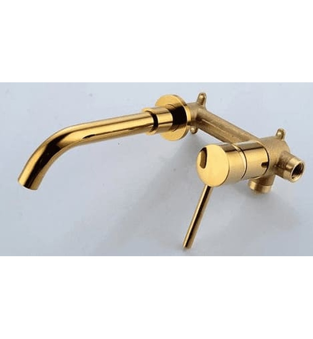 Vòi Chậu Lavabo Âm Tường Màu Vàng Miken MKV-600003GB