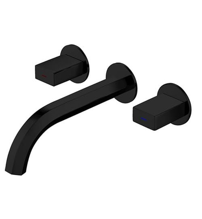 Vòi Chậu Lavabo Âm Tường Màu Đen Miken MKV-600006B