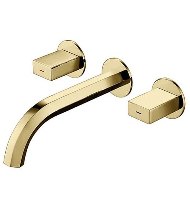 Vòi Chậu Lavabo Âm Tường Màu Vàng Miken MKV-600006GB