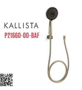 Bộ dây bát sen tắm cầm tay màu vàng Kallista P21660-00-BAF