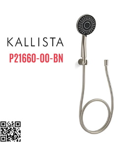 Bộ dây bát sen tắm cầm tay màu nickel Kallista P21660-00-BN