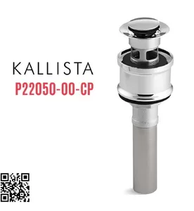 Đầu xi phông lavabo xả nhấn màu chrome Kallista P22050-00-CP
