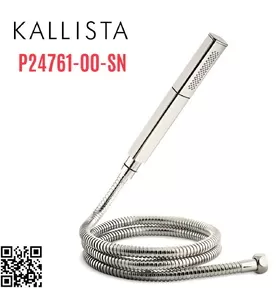 Bộ dây bát sen tắm cầm tay màu nickel Kallista P24761-00-SN
