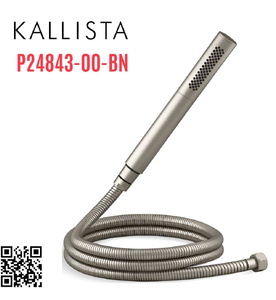 Bộ dây bát sen tắm cầm tay màu nickel Kallista P24843-00-BN