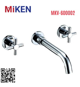 Vòi Chậu Lavabo Âm Tường Màu Chrome Miken MKV-600002