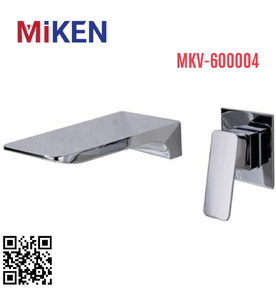Vòi Chậu Lavabo Âm Tường Màu Chrome Miken MKV-600004