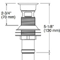Đầu xi phông lavabo màu nickel Kallista P21680-00-SN