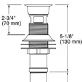 Đầu xi phông lavabo màu nickel Kallista P21680-00-AG