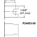 Cài sen tắm gắn tường màu chrome Kallista P24453-00-CP