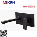 Vòi Chậu Lavabo Âm Tường Màu Đen Miken MKV-600001B