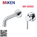 Vòi Chậu Lavabo Âm Tường Màu Chrome Miken MKV-600003