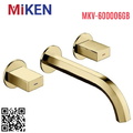 Vòi Chậu Lavabo Âm Tường Màu Vàng Miken MKV-600007G