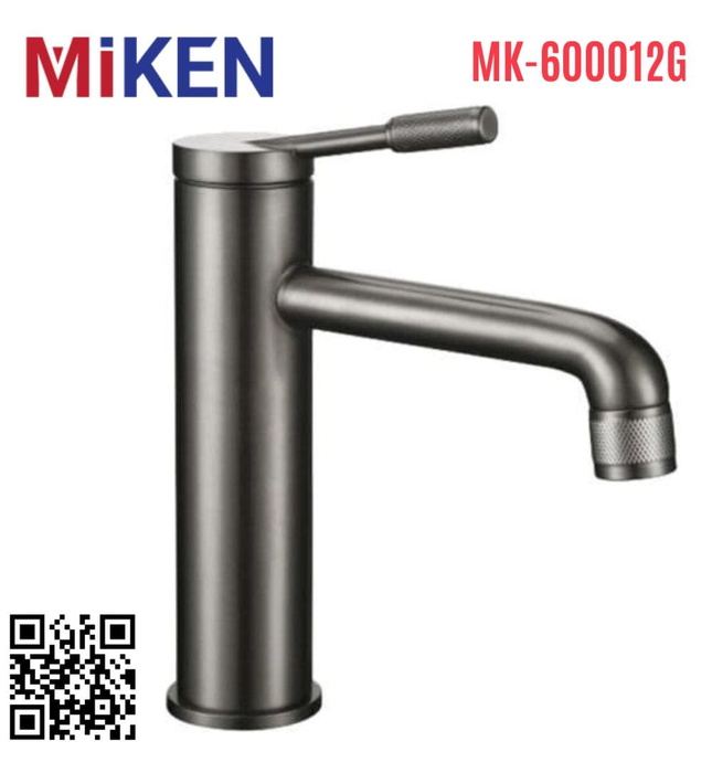 Vòi Chậu Lavabo Nóng Lạnh Màu Đen Miken MK-600012G