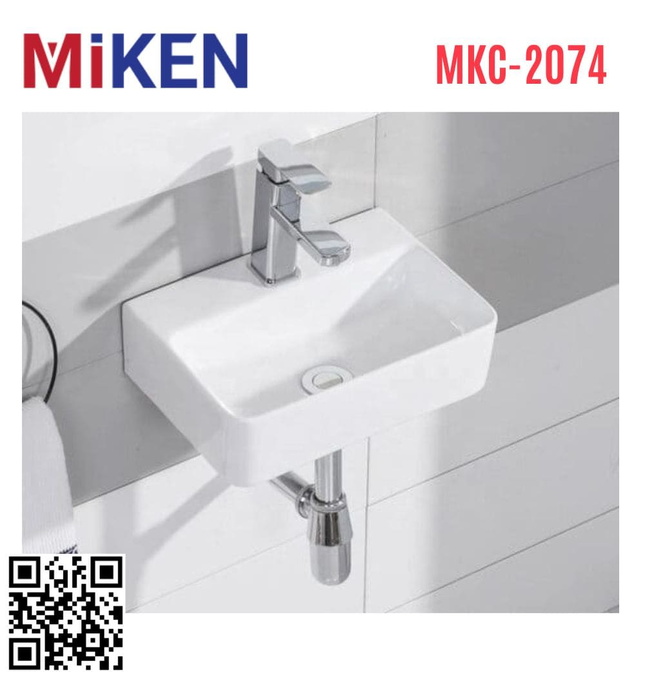 Chậu rửa lavabo treo tường Miken MKC-2074