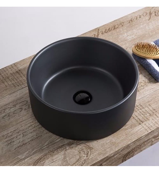 Chậu rửa lavabo đặt bàn Màu đen Miken MKC-341