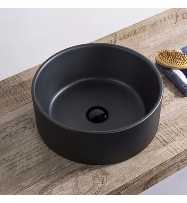 Chậu rửa lavabo đặt bàn Màu đen Miken MKC-341