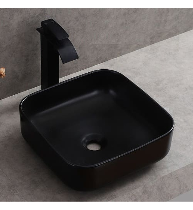 Chậu rửa lavabo đặt bàn Màu đen Miken MKC-4018