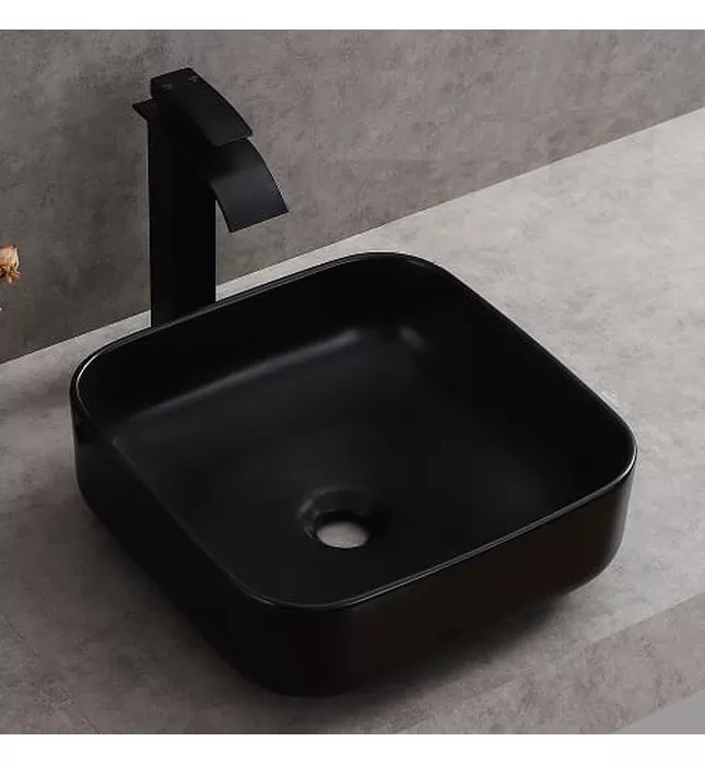 Chậu rửa lavabo đặt bàn Màu đen Miken MKC-4018