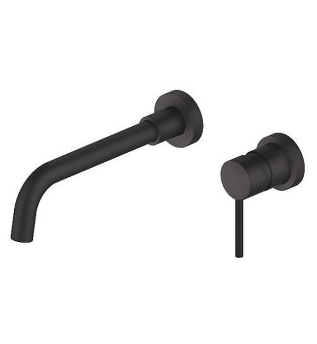 Vòi Chậu Lavabo Âm Tường Màu Đen Miken MKV-017