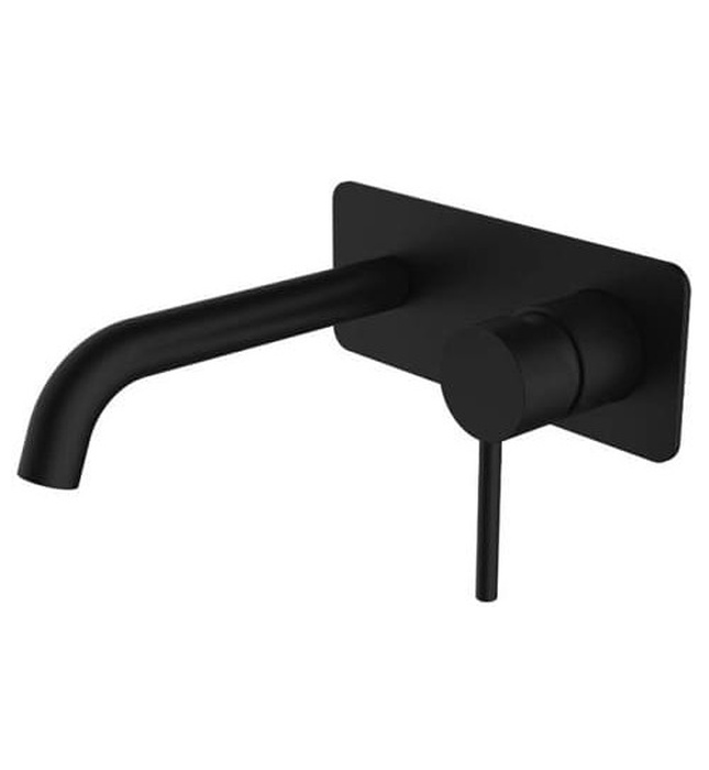 Vòi Chậu Lavabo Âm Tường Màu Đen Miken MKV-019