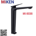 Vòi Chậu Lavabo Nóng Lạnh Màu Đen Thân Cao Miken MK-8023B