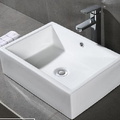 Chậu rửa lavabo đặt bàn màu trắng Miken MKC-2079