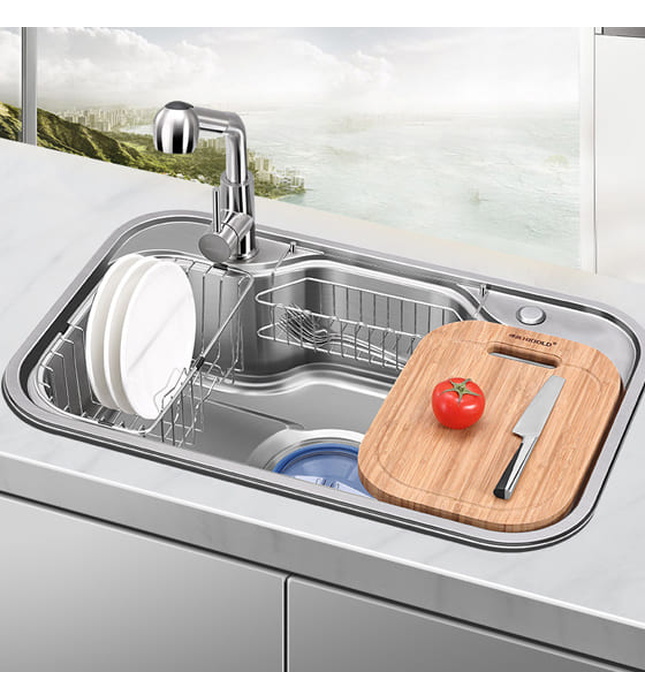 Chậu rửa bát 1 hố inox304 Miken MKRB-8249 