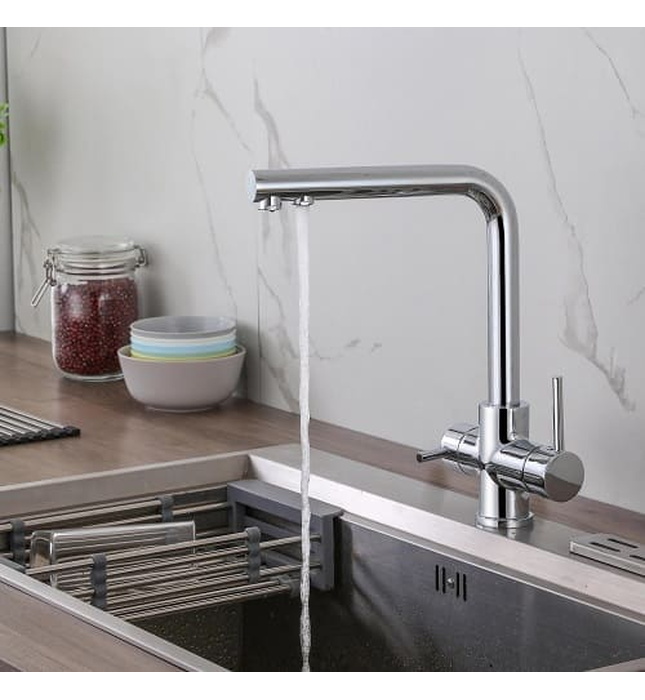 Vòi chậu rửa bát nóng lạnh kết hợp RO Miken MK-2027RO