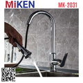 Vòi chậu rửa bát nóng lạnh dây rút Miken MK-2031