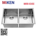 Chậu rửa bát 2 hố cân Handmade inox304 Miken MKRB-8345C