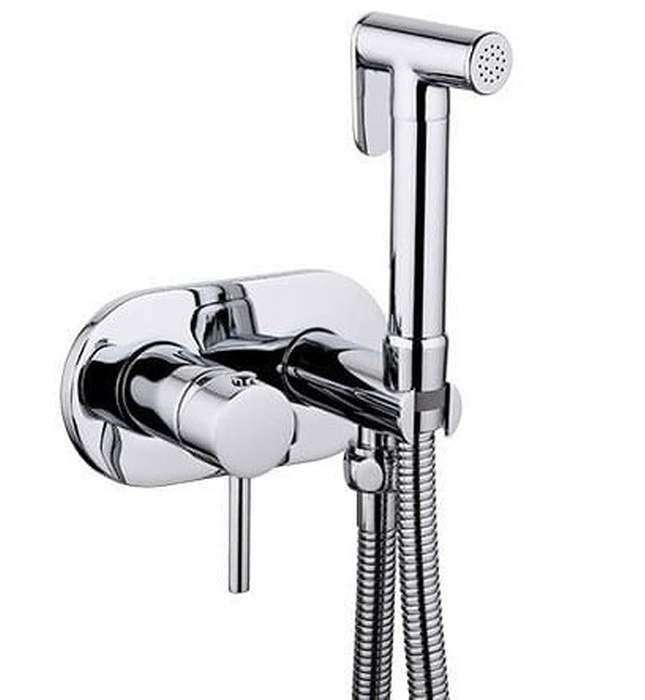 Vòi xịt vệ sinh nóng lạnh âm tường Miken F-7505W