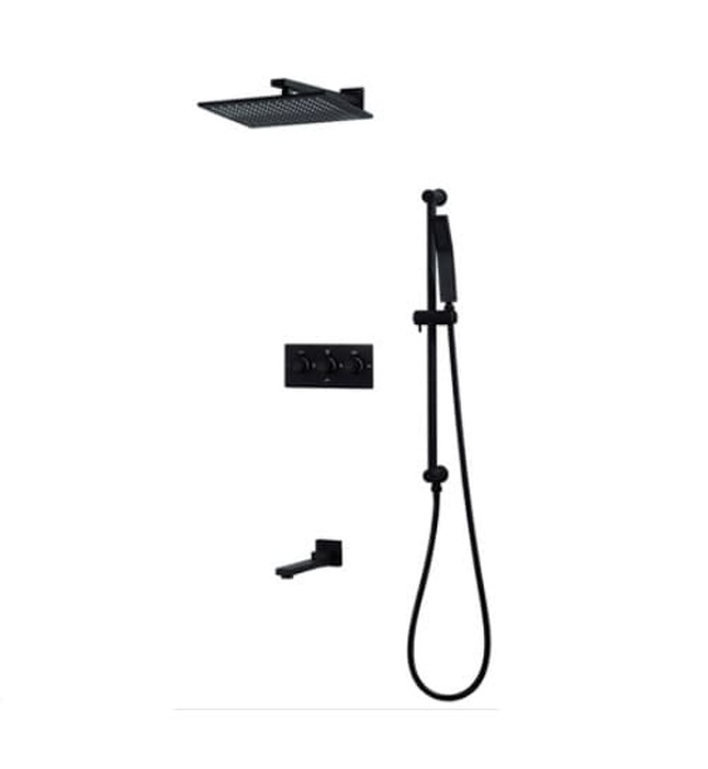 Sen tắm âm tường bát trần màu đen Miken HI05024I-2