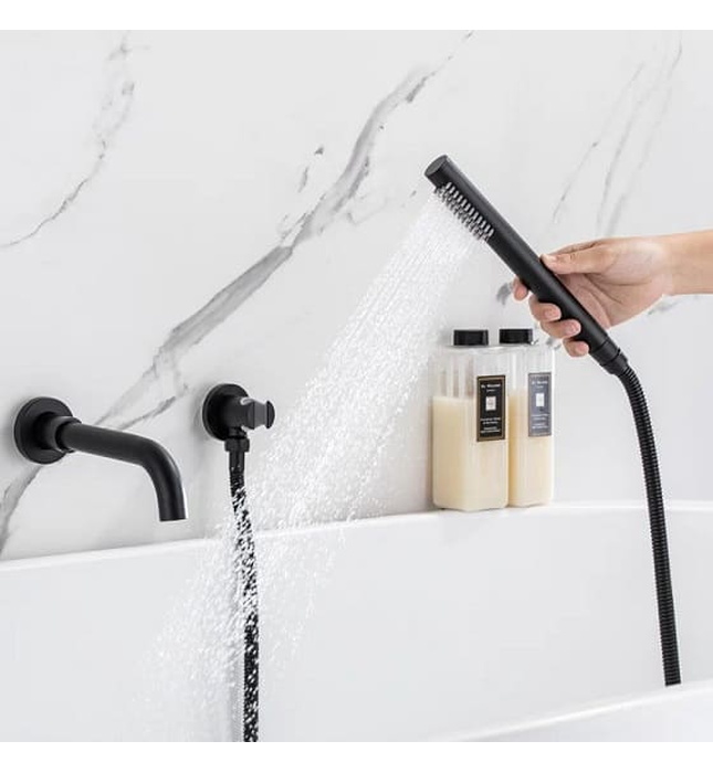 Sen bồn tắm âm tường màu đen Miken MKS-17019B