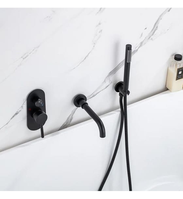 Sen bồn tắm âm tường màu đen Miken MKS-17019B