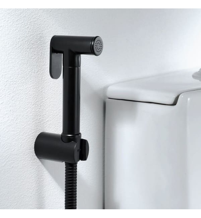 Vòi xịt vệ sinh màu đen Miken XB091