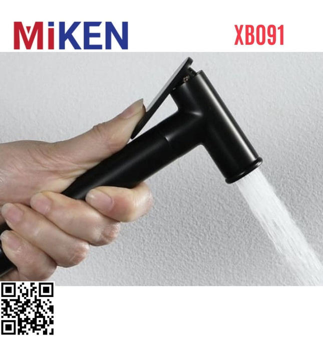 Vòi xịt vệ sinh màu đen Miken XB091