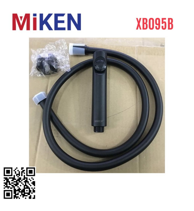 Vòi xịt vệ sinh màu đen Miken XB095B