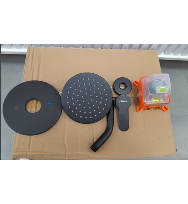 Sen tắm âm tường màu đen Miken MKS-6204B