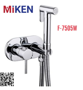Vòi xịt vệ sinh nóng lạnh âm tường Miken F-7505W