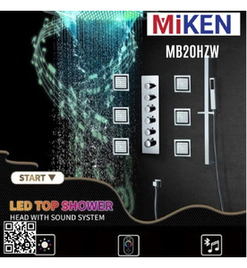 Sen tắm nhiệt độ âm tường massage Miken MB20HZW 