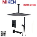 Sen tắm âm tường bát trần màu đen Miken MKSAT-Mix306