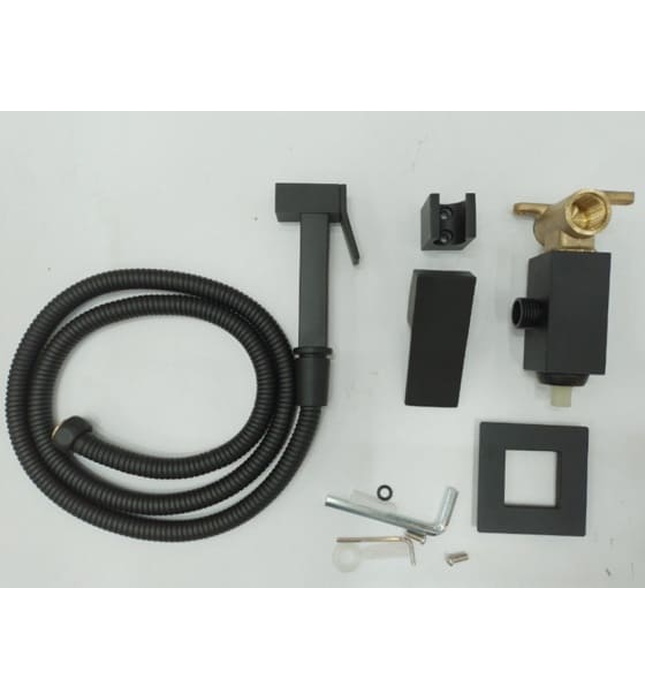 Vòi xịt vệ sinh nóng lạnh màu đen Miken F-7502B