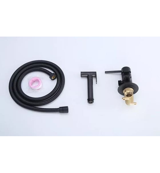 Vòi xịt vệ sinh nóng lạnh màu đen Miken F-1301B