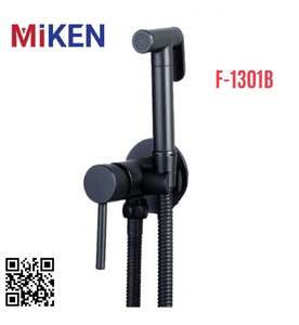 Vòi xịt vệ sinh nóng lạnh màu đen Miken F-1301B