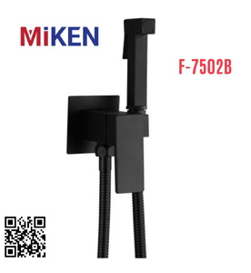 Vòi xịt vệ sinh nóng lạnh màu đen Miken F-7502B