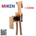 Vòi xịt vệ sinh nóng lạnh màu vàng hồng Miken F-7502RG
