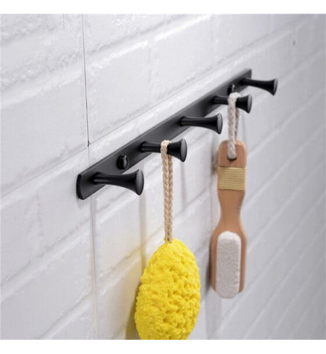 Móc  treo 5 vấu màu đen Miken MK-705B