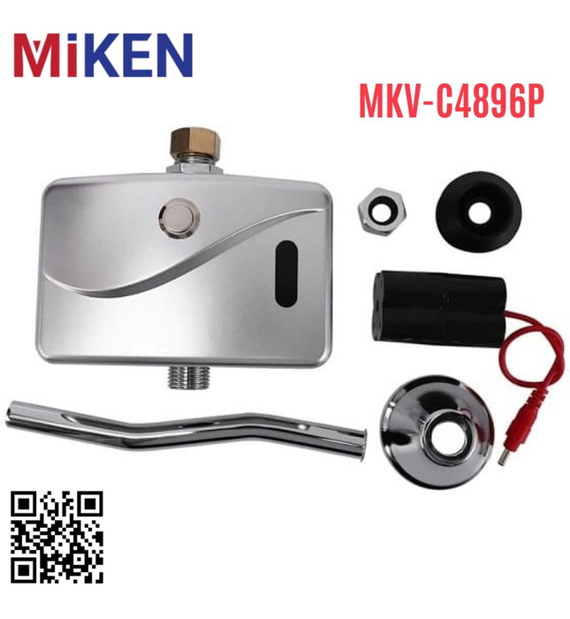 Van xả cảm ứng tiểu nam kết hợp nhấn tay Miken MKV-C4896P